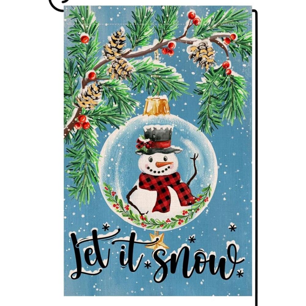 Snowman Yard Flag